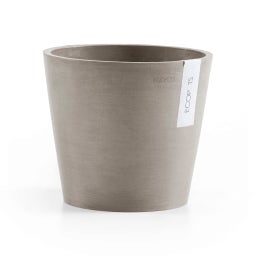 Amsterdam Planter with Water Reservoir - Taupe - Ø 20 cm