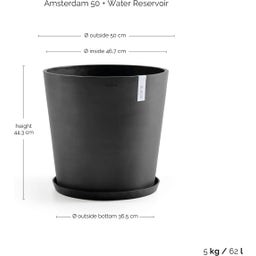 Ecopots Amsterdam Water Reservoir - Dark Grey - Ø 50 cm