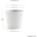 Ecopots Pot Amsterdam - Blanc - Ø 30 cm