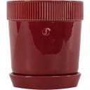 sagaform Elise Pflanztopf mit Untersetzer Large - Bordeaux