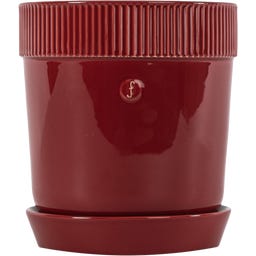 sagaform Elise Pflanztopf mit Untersetzer Large - Bordeaux