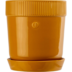 sagaform Elise - Vaso con Sottovaso - Medium - Yellow