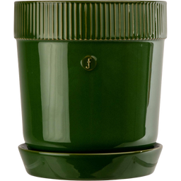 sagaform Elise Planter with Saucer, Medium - Green