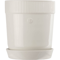 sagaform Elise Planter with Saucer, Medium - White