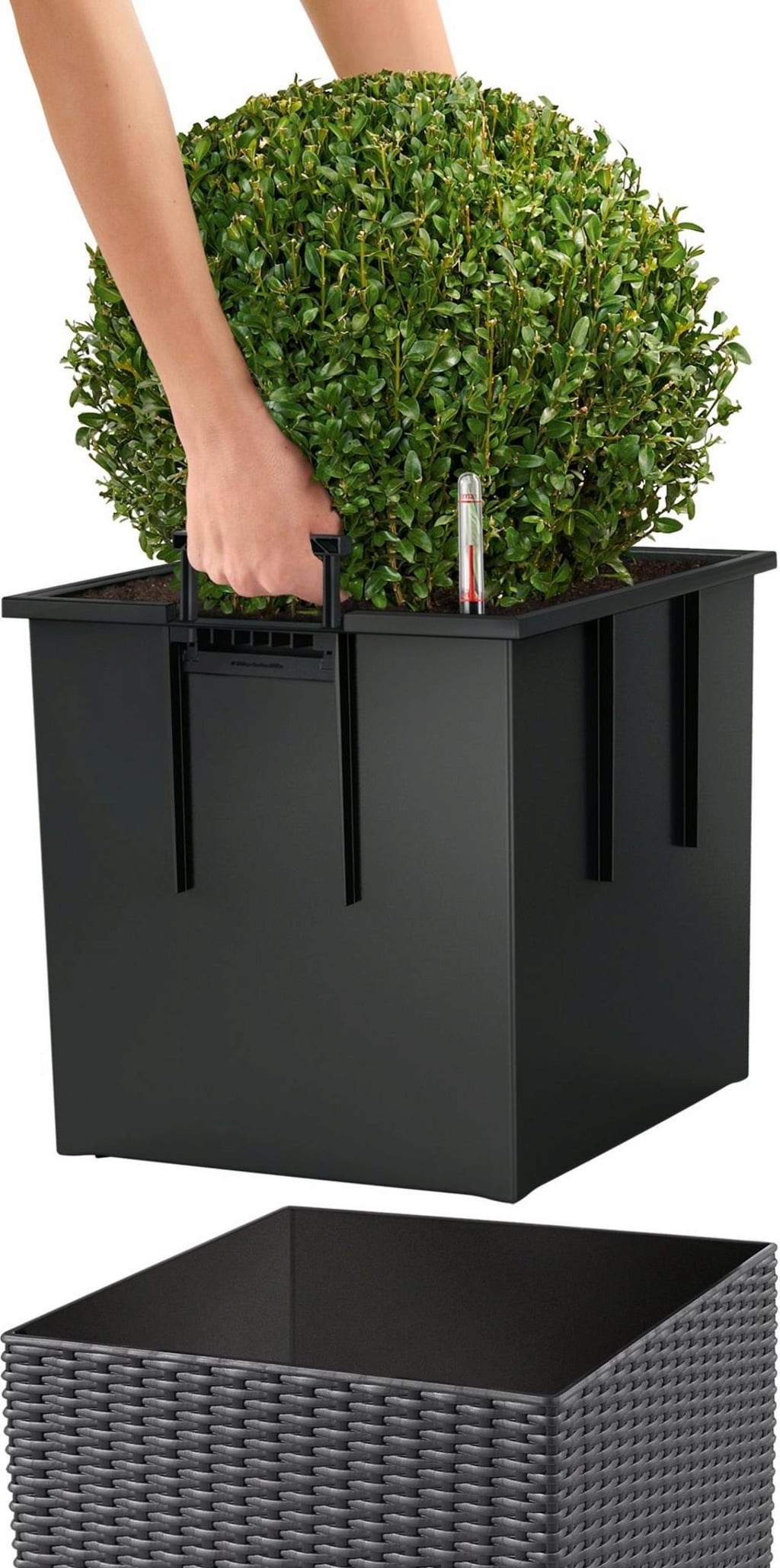 Lechuza CUBE Cottage 40 Självvattnande Kruka 