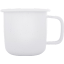 Emaille Becher, Weiß