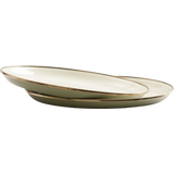 Barebones Set d'Assiettes Creuses en Email - Olive