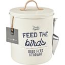 Feed the Birds - Bird Food Container in Cream