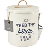 Dóza na krmivo pre vtáky "Feed the Birds" - krémová