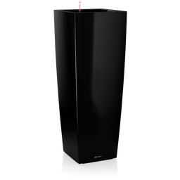 Lechuza Jardinière CUBICO Alto Premium 40 - Noir brillant
