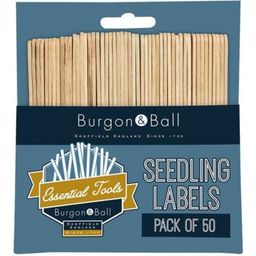 Burgon & Ball Étiquette à Planter en Bois - 50 pièces - 1 kit