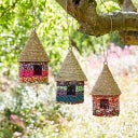 Paper High Vogelhaus achteckig - handgefertigt