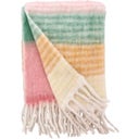 Villa Collection Decke Styles 130 x 170 cm - Rosa/Grün/Amber/Gold