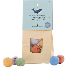 Papiertüten Du bist nie zu klein - Bunte Blumenmurmeln - 1 Pkg