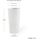 Ecopots Amsterdam Blomkruka Mid High 66 - Pure White