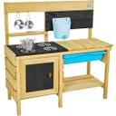 Houten Deluxe Kinderspeelkeuken met Accessoires - 1 stuk