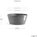 Ecopots ECO Frankfurt Grijs, 30cm
