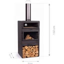 CookKing Terrassenofen Vento Plus inkl. Pizzaofen