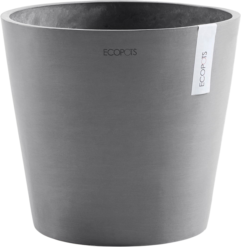 Ecopots Amsterdam Planter, Grey  - Ø 20 cm, height 17.1 cm