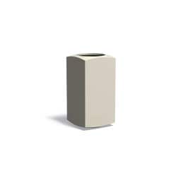 ADEZZ Fioriera Nooa in Alluminio - Grigio Seta - 50 x 50 x 100 cm