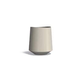 ADEZZ Vaso VELIS em alumínio - Cinzento seda - Ø 70 x 80 cm
