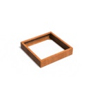 Pflanzgefäß CARREZ Connect zur Selbstmontage - ohne Boden, 100 x 100 x 20 cm