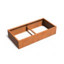 Bac à Plantes CARREZ Connect à Monter Soi-Même - sans Fond - 200 x 100 x 40 cm