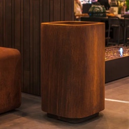 ADEZZ Fioriera Rohin in Acciaio Corten - 70 x 70 x 120 cm