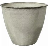 Pflanztopf Steel-Pot Tati weiß-grau