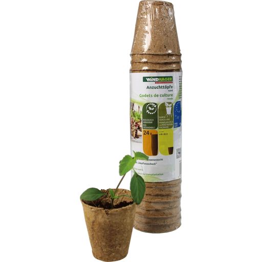 Windhager Seed Pots 6cm Round - 24 items