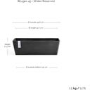 Bruges Blumenkasten mit Wasserreservoir 45 cm - Dunkelgrau