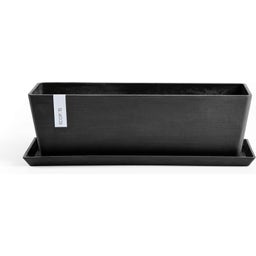 Ecopots Bruges Blumenkasten-Untersetzer 45 cm - Dunkelgrau