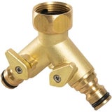 Livlig 2-Way Distributor Brass