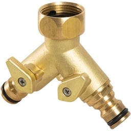 Livlig 2-Wege Verteiler Messing - 1 Stk.