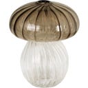 Strömshaga Mushroom Decorative Vase, Brown - Height 13 cm