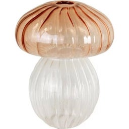 Strömshaga Wazon dekoracyjny Mushroom różowy - Wysokość 13 cm