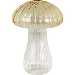 Strömshaga Mushroom Decorative Vase, Yellow - Height 15 cm