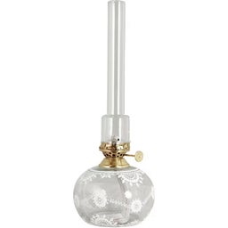 Lampada a Cherosene con Fiori Bianchi - Marja, Ovale