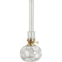 Lampe à Pétrole « Marja » ovale, fleurs blanches