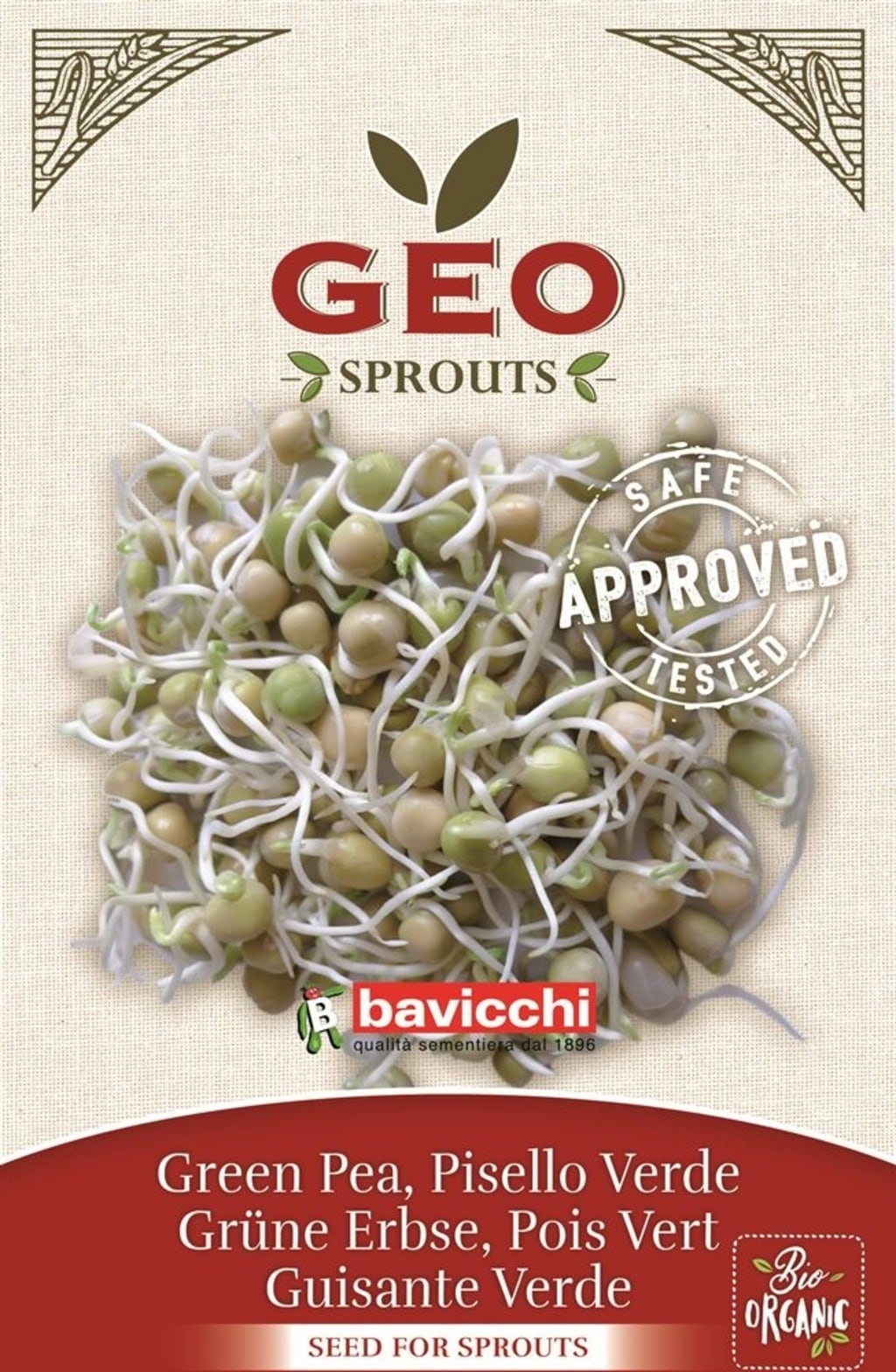 Bavicchi Organic Sprouting Green Pea Seeds
