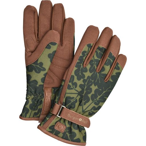 Burgon & Ball Gardening Gloves - Oak Leaf, Moss - M/L