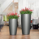 Lechuza RONDO Premium 32 Planter - Metallic anthracite
