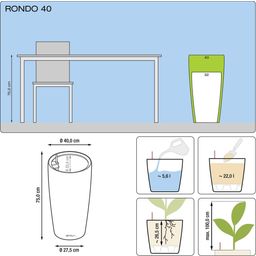 Lechuza Planter Rondo Premium 40