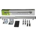 Chiudicancello da Giardino Camelion 180/170 Soft Close, Angolo 80° + Piastra, Argento