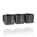 Lechuza CUBE Glossy Green Wall Home Kit - Anthracite High Gloss 