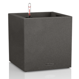 Lechuza CANTO Stone 40 - Low Planter - Graphite Black