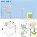Lechuza CANTO Stone 30 - Low Planter