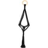 Esschert Design Portapiante in Macramè - Nero
