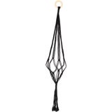 Esschert Design Macram&eacute; Plantenhanger - Zwart
