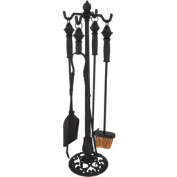 Esschert Design Kamingeräte 4er-Set schwarz - 1 Set